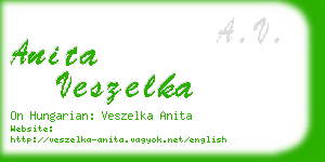 anita veszelka business card